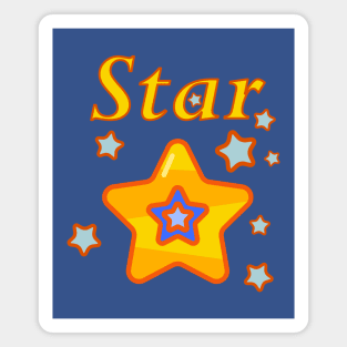 burning stars Magnet